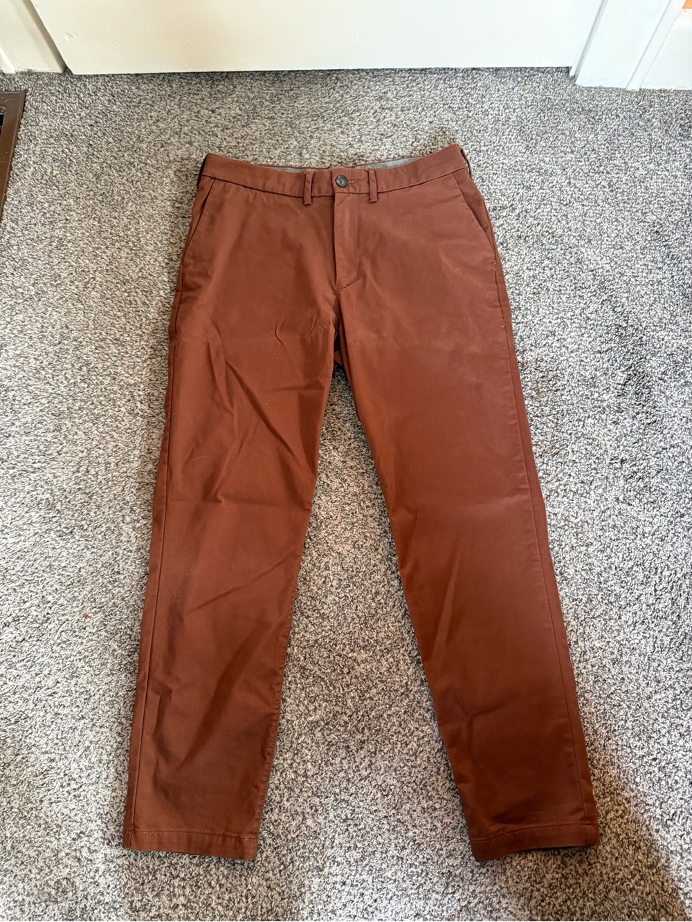 Express Rust Brown Straight Leg Pants
